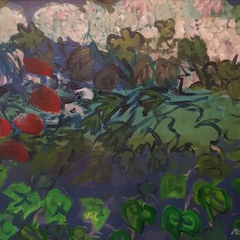 Pintura titulada "LES HORTENSIAS BLAN…" por Mchartrie, Obra de arte original, Acrílico