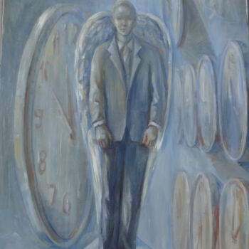 Painting titled "Deasupra Timpului" by Daniela Trandafir, Original Artwork, Oil
