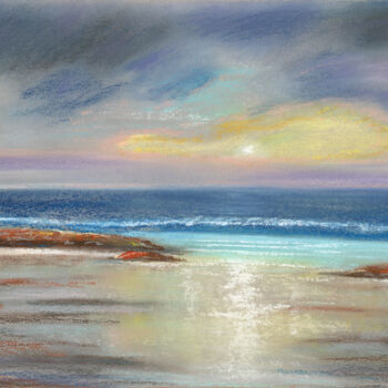 Рисунок под названием "Sea №18(Pastel)" - Elena Petrova, Подлинное произведение искусства, Пастель