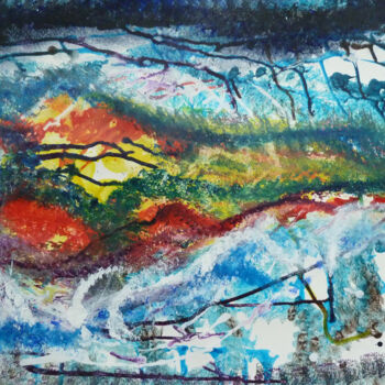 Peinture intitulée "LIlôt" par Aurélie Sarrazin, Œuvre d'art originale, Acrylique