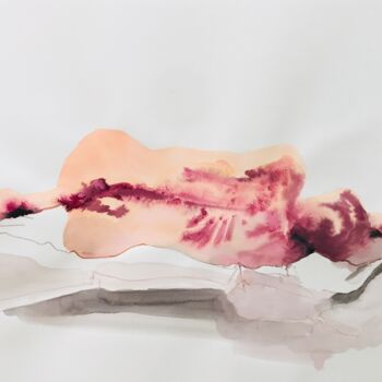 Painting titled "Nu féminin_#10" by Pierre Charpentier, Original Artwork, Ink