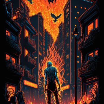 数字艺术 标题为“Burning Passion” 由Icho Villaremo, 原创艺术品, 2D数字工作