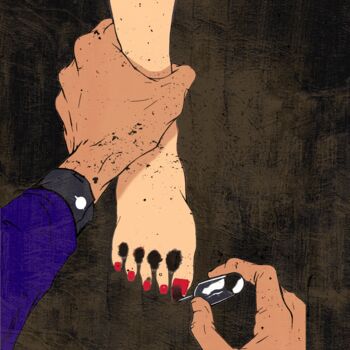 Digital Arts titled "The art of being lo…" by Dounia Jaaboub, Original Artwork, Digital Painting