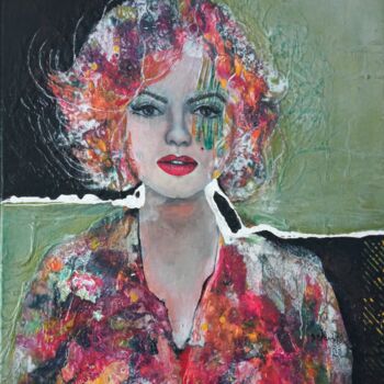 Painting titled "Une autre version d…" by Sylvie Oliveri, Original Artwork, Acrylic Mounted on Wood Stretcher frame