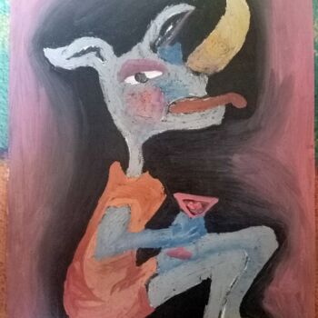 Pintura titulada "Miss Rhino: People…" por Ciru Ivy, Obra de arte original, Oleo