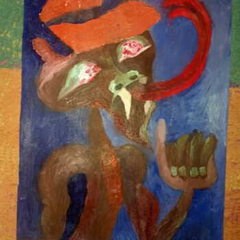 Pintura titulada "Mr Snake: People An…" por Ciru Ivy, Obra de arte original, Oleo