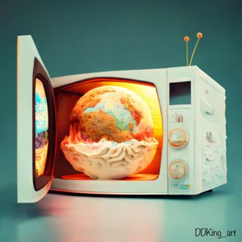 Grafika cyfrowa / sztuka generowana cyfrowo zatytułowany „Climate Change” autorstwa Ddking, Oryginalna praca, Cyfrowy wydruk