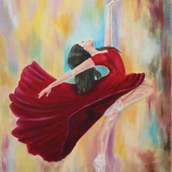 绘画 标题为“Ballerina” 由Olga Mart, 原创艺术品, 油