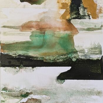 Malerei mit dem Titel "Alga" von Isabelle Langlois, Original-Kunstwerk, Acryl