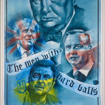 "Президенты" başlıklı Tablo Aleks Bondar tarafından, Orijinal sanat, Petrol