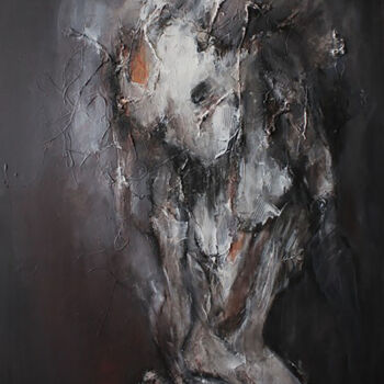Malerei mit dem Titel "Evil Takes Form" von Aryawansa Kumarasinghe, Original-Kunstwerk, Acryl Auf Keilrahmen aus Holz montie…