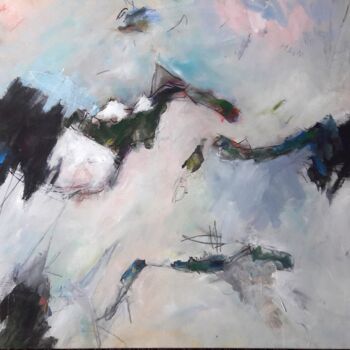 Malerei mit dem Titel "Taking off" von Hubertus Brunstering, Original-Kunstwerk, Acryl