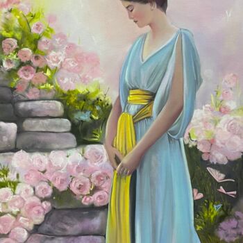 Painting titled "Rêverie" by Brigitte Bouron, Original Artwork, Pastel