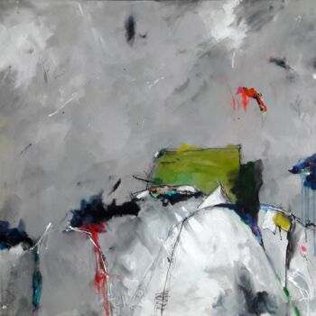 Malerei mit dem Titel "Fearless moments" von Hubertus Brunstering, Original-Kunstwerk, Acryl