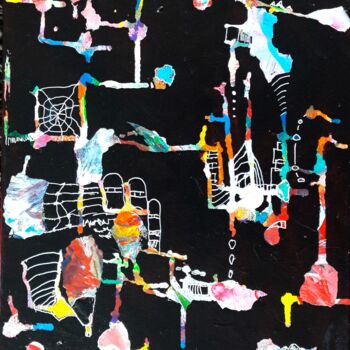 Malerei mit dem Titel "Gone myth" von Hubertus Brunstering, Original-Kunstwerk, Acryl