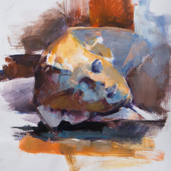 Painting titled "Φαραώ / Pharaoh" by Ioannis Filippopoulos, Original Artwork, Acrylic