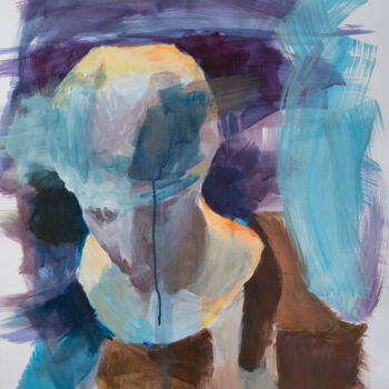 Painting titled "Μνημοσύνη / Mnemosy…" by Ioannis Filippopoulos, Original Artwork, Acrylic