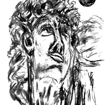 Dessin intitulée "David Gay de Roma.…" par Fernando Rubio, Œuvre d'art originale, Fusain