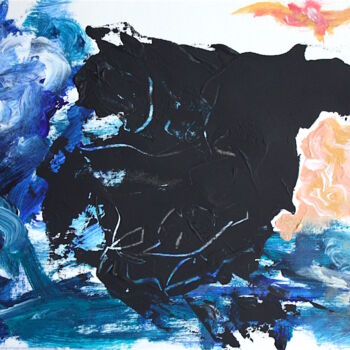 Peinture intitulée "CLAIR DE LUNE 1" par Leylane Ferret, Œuvre d'art originale, Acrylique