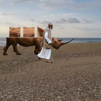 "Rino" başlıklı Dijital Sanat Silvamedal tarafından, Orijinal sanat, Dijital Kolaj