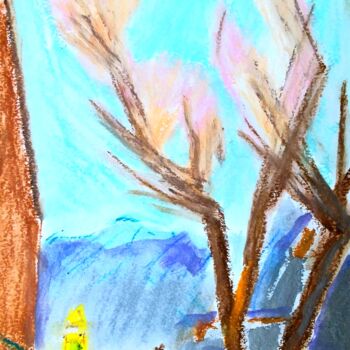 Peinture intitulée "Je suppose que le p…" par Slobodan Spasojevic (Spaki), Œuvre d'art originale, Pastel