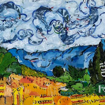 Collages titled "hommage à Vincent v…" by Ange, Original Artwork, Collages