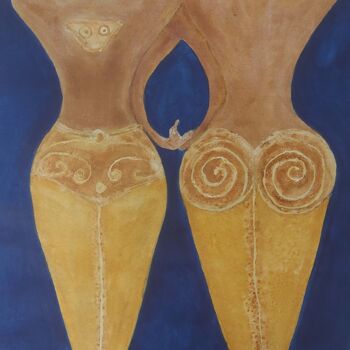 Peinture intitulée "l'idole" par Cegede, Œuvre d'art originale, Acrylique