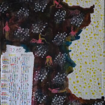 Peinture intitulée "3280 Acacia continua" par Grégoire Koutsandréou, Œuvre d'art originale, Acrylique Monté sur Châssis en b…