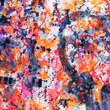 Pintura titulada "Colors of happiness" por Marta Zawadzka, Obra de arte original, Acrílico Montado en Bastidor de camilla de…