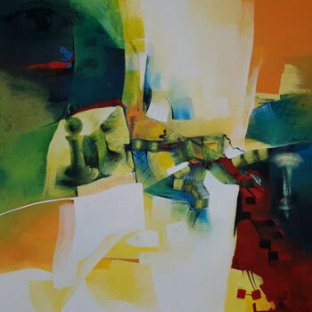 Painting titled "La forza del singolo" by Mery Blindu, Original Artwork, Acrylic