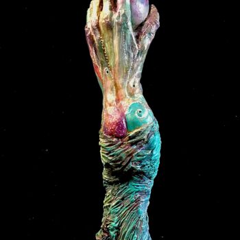 Sculpture intitulée "MAINTENANT" par Catherine Lesueur (C.Lesueur), Œuvre d'art originale, Céramique
