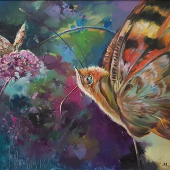"Schmetterling" başlıklı Tablo Aryanpalet tarafından, Orijinal sanat, Petrol
