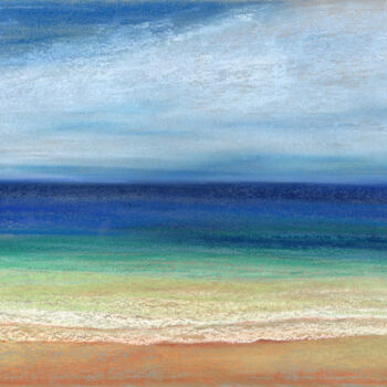 Рисунок под названием "Sea №6(Pastel)" - Elena Petrova, Подлинное произведение искусства, Пастель