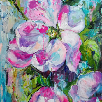 "Apple blooms" başlıklı Tablo Andrea Gakova tarafından, Orijinal sanat, Petrol
