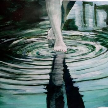 "Le Reflet dans l’eau" başlıklı Tablo Majolambeau tarafından, Orijinal sanat, Akrilik