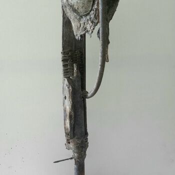 Sculpture intitulée "Vestige du Futur 02…" par Claude Duvauchelle, Œuvre d'art originale, Pâte polymère