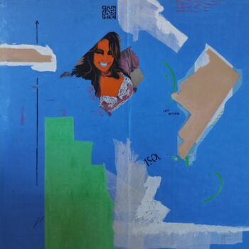 Painting titled "150" by Bruno Leblais, Original Artwork, Oil