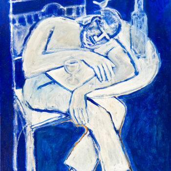 Painting titled "Bar Boya. -  Boya b…" by Albert Cruells, Original Artwork, Acrylic Mounted on Wood Stretcher frame