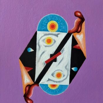 Painting titled "Star Wars -R2-D2 pa…" by Krisline, Original Artwork, Oil