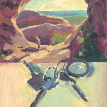 Peinture intitulée "Peinture de confine…" par David Benayoun, Œuvre d'art originale, Acrylique
