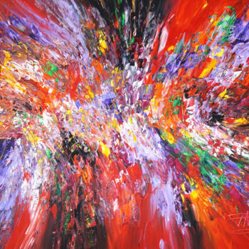 Pittura intitolato "Amazing Red Daydrea…" da Peter Nottrott, Opera d'arte originale, Acrilico