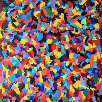 Malerei mit dem Titel "taches 01" von Anne Cabon, Original-Kunstwerk, Acryl