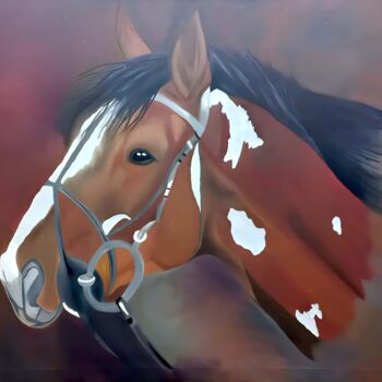 Peinture intitulée "The Companion" par Laraib Zeeshan Chaudhary, Œuvre d'art originale, Huile