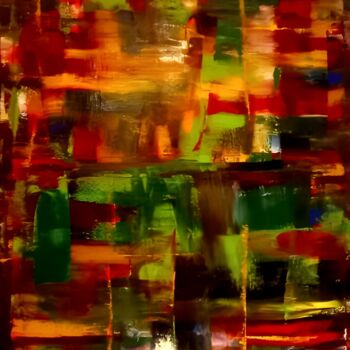 Peinture intitulée "Urban Life" par Laraib Zeeshan Chaudhary, Œuvre d'art originale, Huile