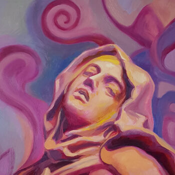 Peinture intitulée "Bernini et motifs d…" par David Benayoun, Œuvre d'art originale, Huile