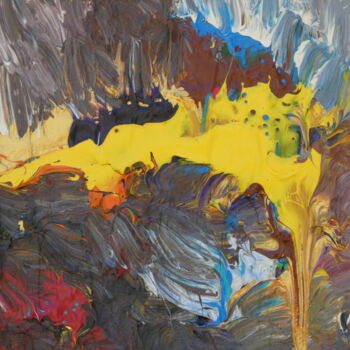 Painting titled "Montfavet" by Jean-Jacques Minardi (Ipo), Original Artwork, Acrylic Mounted on Wood Stretcher frame