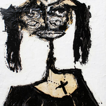 Malerei mit dem Titel "Neus 2" von Albert Cruells, Original-Kunstwerk, Acryl Auf Keilrahmen aus Holz montiert