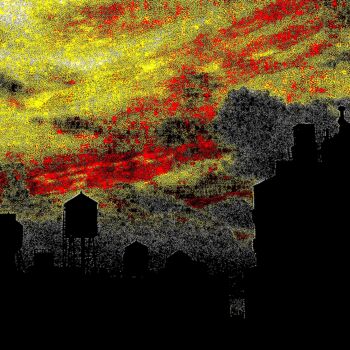 Photography titled "Clouds & Cityscape…" by Ken Lerner, Original Artwork, Digital Photography