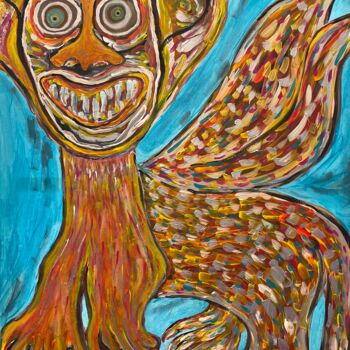 「Chimère」というタイトルの絵画 Christophe Verger-Lecocqによって, オリジナルのアートワーク, アクリル