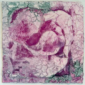 Malerei mit dem Titel "Du beflügelst mein…" von Jutta Blühberger, Original-Kunstwerk, Pigmente Auf Holzplatte montiert